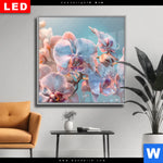 Wechselmotiv Dia Orchideenblueten In Pastell Quadrat Produktvorschau mit dem Bild Orchideenblüten in Pastell im Format Quadrat.