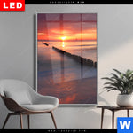 Wechselmotiv Dia Ostsee Sonnenuntergang Hochformat Produktvorschau mit dem Bild Ostsee Sonnenuntergang im Format Hochformat.