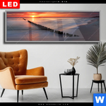 Wechselmotiv Dia Ostsee Sonnenuntergang Panorama Produktvorschau mit dem Bild Ostsee Sonnenuntergang im Format Panorama.