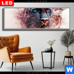 Wechselmotiv Dia Panther Im Farbenspiel Panorama Produktvorschau mit dem Bild Panther im Farbenspiel im Format Panorama.