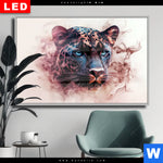 Wechselmotiv Dia Panther Im Farbenspiel Querformat Produktvorschau mit dem Bild Panther im Farbenspiel im Format Querformat.