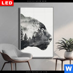 Wechselmotiv Dia Panther Natur Im Schatten Hochformat Produktvorschau mit dem Bild Panther - Natur im Schatten im Format Hochformat.