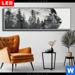 Wechselmotiv Dia Panther Natur Im Schatten Panorama Produktvorschau mit dem Bild Panther - Natur im Schatten im Format Panorama.