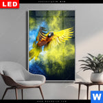 Wechselmotiv Dia Papagei Farbexplosion Hochformat Produktvorschau mit dem Bild Papagei - Farbexplosion im Format Hochformat.