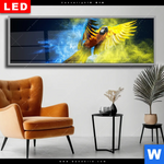 Wechselmotiv Dia Papagei Farbexplosion Panorama Produktvorschau mit dem Bild Papagei - Farbexplosion im Format Panorama.