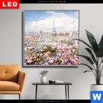 Wechselmotiv Dia Pariser Stadtdaecher Quadrat Produktvorschau mit dem Bild Pariser Stadtdächer im Format Quadrat.