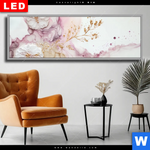 Wechselmotiv Dia Pastell Blueten Moderne Kunst Panorama Produktvorschau mit dem Bild Pastell Blüten Moderne Kunst im Format Panorama.