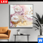 Wechselmotiv Dia Pastell Blueten Moderne Kunst Quadrat Produktvorschau mit dem Bild Pastell Blüten Moderne Kunst im Format Quadrat.