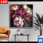 Wechselmotiv Dia Pfingstrosen Im Barockstil Quadrat Produktvorschau mit dem Bild Pfingstrosen im Barockstil im Format Quadrat.