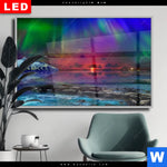 Wechselmotiv Dia Polarlichter Querformat Produktvorschau mit dem Bild Polarlichter im Format Querformat.