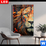 Wechselmotiv Dia Pop Art Leo Hochformat Produktvorschau mit dem Bild Pop Art Leo im Format Hochformat.