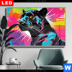 Wechselmotiv Dia Pop Art Panther Querformat Produktvorschau mit dem Bild Pop Art Panther im Format Querformat.