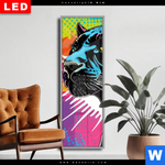 Wechselmotiv Dia Pop Art Panther Schmal Produktvorschau mit dem Bild Pop Art Panther im Format Schmal.