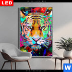 Wechselmotiv Dia Pop Art Tiger No 2 Hochformat Produktvorschau mit dem Bild Pop Art Tiger No. 2 im Format Hochformat.
