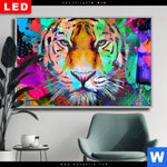 Wechselmotiv Dia Pop Art Tiger No 2 Querformat Produktvorschau mit dem Bild Pop Art Tiger No. 2 im Format Querformat.