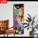 Wechselmotiv Dia Pop Art Tiger No 2 Schmal Produktvorschau mit dem Bild Pop Art Tiger No. 2 im Format Schmal.