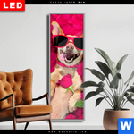 Wechselmotiv Dia Romantik Mit Suessen Hunden Schmal Produktvorschau mit dem Bild Romantik mit süßen Hunden im Format Schmal.