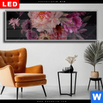 Wechselmotiv Dia Romantische Blumenillustration Panorama Produktvorschau mit dem Bild Romantische Blumenillustration im Format Panorama.