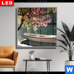 Wechselmotiv Dia Romantische Bootstour Quadrat Produktvorschau mit dem Bild Romantische Bootstour im Format Quadrat.