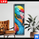 Wechselmotiv Dia Romantische Flamingos Schmal Produktvorschau mit dem Bild Romantische Flamingos im Format Schmal.