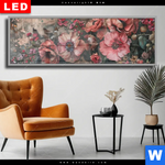 Wechselmotiv Dia Romantische Vintageblumen Panorama Produktvorschau mit dem Bild Romantische Vintageblumen im Format Panorama.