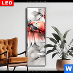 Wechselmotiv Dia Roter Papagei Im Flug Schmal Produktvorschau mit dem Bild Roter Papagei im Flug im Format Schmal.