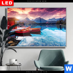 Wechselmotiv Dia Ruhiger Bergsee Querformat Produktvorschau mit dem Bild Ruhiger Bergsee im Format Querformat.