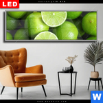 Wechselmotiv Dia Saftige Limetten Voller Energie Panorama Produktvorschau mit dem Bild Saftige Limetten voller Energie im Format Panorama.