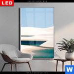 Wechselmotiv Dia Sandduenen Und Seen Hochformat Produktvorschau mit dem Bild Sanddünen und Seen im Format Hochformat.