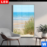 Wechselmotiv Dia Sandstrand Hochformat Produktvorschau mit dem Bild Sandstrand im Format Hochformat.