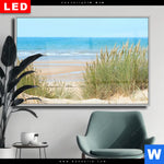 Wechselmotiv Dia Sandstrand Querformat Produktvorschau mit dem Bild Sandstrand im Format Querformat.