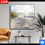 Wechselmotiv Dia Sandstrand Und Duene Quadrat Produktvorschau mit dem Bild Sandstrand und Düne im Format Quadrat.