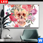 Wechselmotiv Dia Schaedel Im Boho Stil Querformat Produktvorschau mit dem Bild Schädel im Boho Stil im Format Querformat.