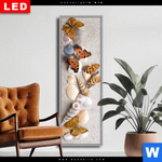 Wechselmotiv Dia Schmetterlinge Muscheln Im Sand Schmal Produktvorschau mit dem Bild Schmetterlinge & Muscheln im Sand im Format Schmal.