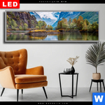 Wechselmotiv Dia Schoene Natur In Norwegen Panorama Produktvorschau mit dem Bild Schöne Natur in Norwegen im Format Panorama.