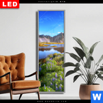 Wechselmotiv Dia Schoener Tag In Island Schmal Produktvorschau mit dem Bild Schöner Tag in Island im Format Schmal.