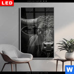 Wechselmotiv Dia Schwarzer Bulle Hochformat Produktvorschau mit dem Bild Schwarzer Bulle im Format Hochformat.