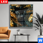 Wechselmotiv Dia Schwarzer Panther Im Dschungel Quadrat Produktvorschau mit dem Bild Schwarzer Panther im Dschungel im Format Quadrat.