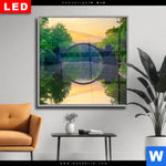 Wechselmotiv Dia See Mit Alter Bruecke Aus Stein Quadrat Produktvorschau mit dem Bild See mit alter Brücke aus Stein im Format Quadrat.