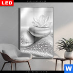 Wechselmotiv Dia Silberne Zen Harmonie Hochformat Produktvorschau mit dem Bild Silberne Zen Harmonie im Format Hochformat.