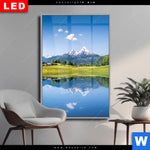 Wechselmotiv Dia Sommerlandschaft In Den Alpen Hochformat Produktvorschau mit dem Bild Sommerlandschaft in den Alpen im Format Hochformat.
