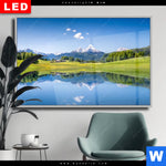 Wechselmotiv Dia Sommerlandschaft In Den Alpen Querformat Produktvorschau mit dem Bild Sommerlandschaft in den Alpen im Format Querformat.