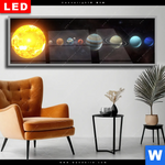 Wechselmotiv Dia Sonnensystem Panorama Produktvorschau mit dem Bild Sonnensystem im Format Panorama.