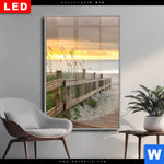 Wechselmotiv Dia Sonnenuntergang Am Strandweg Hochformat Produktvorschau mit dem Bild Sonnenuntergang am Strandweg im Format Hochformat.