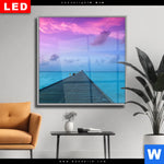 Wechselmotiv Dia Sonnenuntergang Auf Den Malediven Quadrat Produktvorschau mit dem Bild Sonnenuntergang auf den Malediven im Format Quadrat.