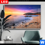 Wechselmotiv Dia Sonnenuntergang In Bucht Querformat Produktvorschau mit dem Bild Sonnenuntergang in Bucht im Format Querformat.