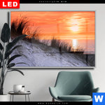 Wechselmotiv Dia Sonnenuntergang Mit Duene Und Meer Querformat Produktvorschau mit dem Bild Sonnenuntergang mit Düne und Meer im Format Querformat.
