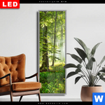 Wechselmotiv Dia Sonniger Morgen Im Wald Schmal Produktvorschau mit dem Bild Sonniger Morgen im Wald im Format Schmal.