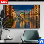 Wechselmotiv Dia Speicherstadt Hamburg Querformat Produktvorschau mit dem Bild Speicherstadt Hamburg im Format Querformat.