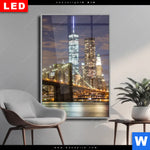 Wechselmotiv Dia Stadtlichter New York Hochformat Produktvorschau mit dem Bild Stadtlichter New York im Format Hochformat.